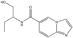 N-[1-(hydroxymethyl)propyl]imidazo[1,2-a]pyridine-6-carboxamide Struktur