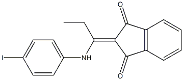 2-[1-(4-iodoanilino)propylidene]-1H-indene-1,3(2H)-dione Struktur