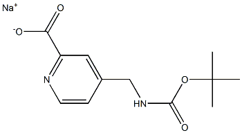 Sodium 4-(Boc-aminomethyl)pyridine-2-carboxylate ,97% Struktur