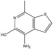 4-Amino-7-methylthieno[2,3-c]pyridin-5-ol Struktur