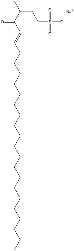 N-(1-Oxo-2-tricosen-1-yl)-N-methyltaurine sodium salt Struktur