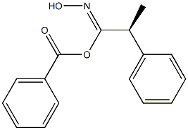 [S,(+)]-O1-Benzoyl-2-phenylpropanehydroximic acid Struktur