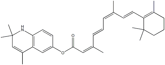 Retinoic acid (1,2-dihydro-2,2,4-trimethylquinolin)-6-yl ester Struktur