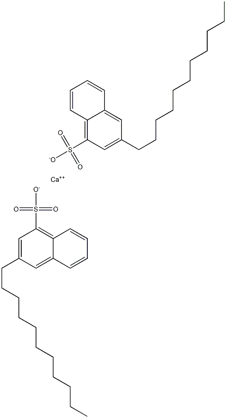 Bis(3-undecyl-1-naphthalenesulfonic acid)calcium salt Struktur