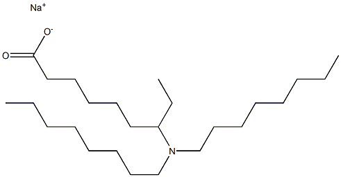 7-(Dioctylamino)nonanoic acid sodium salt Struktur