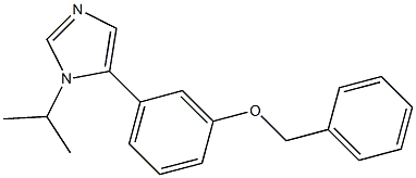 1-Isopropyl-5-(3-benzyloxyphenyl)-1H-imidazole Struktur