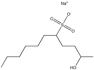 2-Hydroxyundecane-5-sulfonic acid sodium salt Struktur