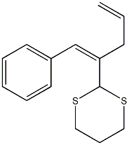 [2-(1,3-Dithian-2-yl)-1,4-pentadienyl]benzene Struktur