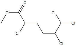 2,5,6,6-Tetrachlorohexanoic acid methyl ester Struktur