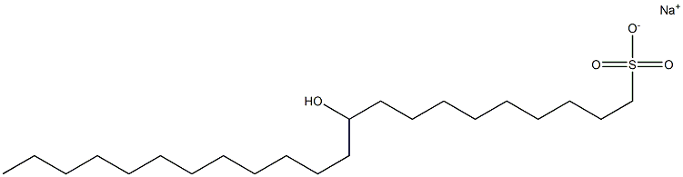 10-Hydroxydocosane-1-sulfonic acid sodium salt Struktur