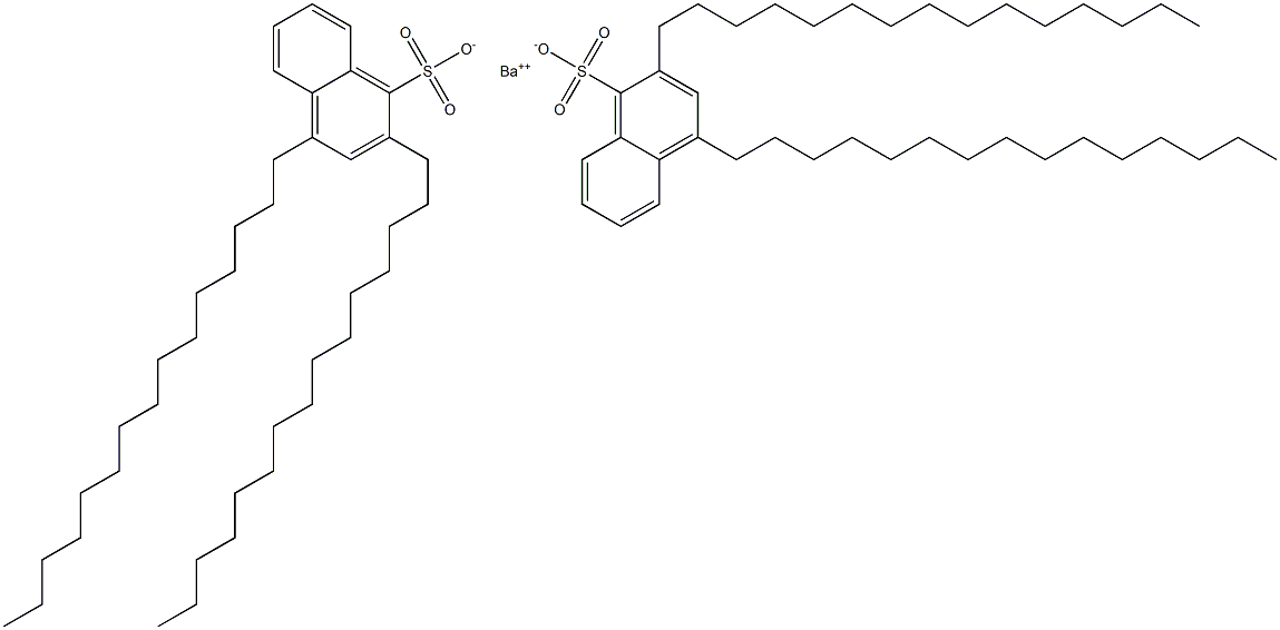 Bis(2,4-dipentadecyl-1-naphthalenesulfonic acid)barium salt Struktur