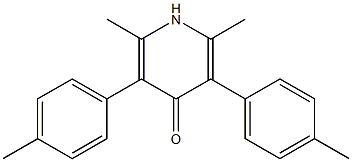 2,6-Dimethyl-3,5-di(4-methylphenyl)pyridin-4(1H)-one Struktur