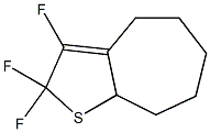 2,4,5,6,7,8-Hexahydro-2,2,3-trifluoro-8aH-cyclohepta[b]thiophene Struktur