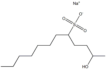 2-Hydroxydodecane-5-sulfonic acid sodium salt Struktur