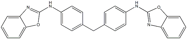 2,2'-[Methylenebis(4,1-phenylene)bis(imino)]bis(benzoxazole) Struktur