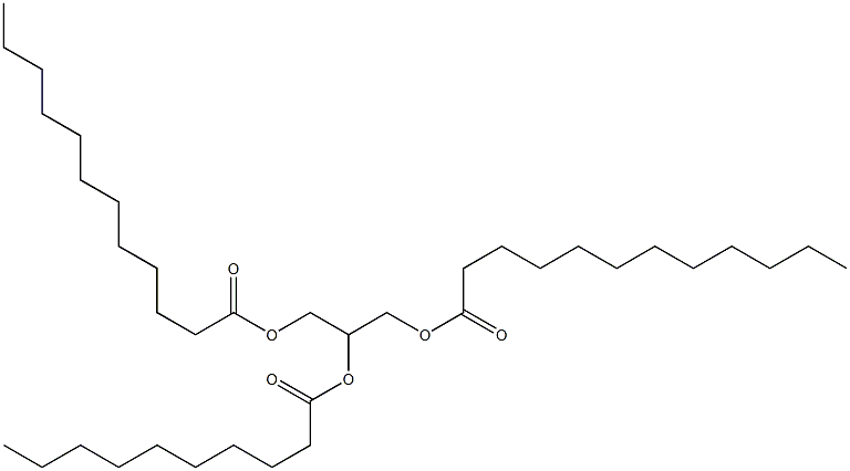 Glycerol 1,3-didodecanoate 2-decanoate Struktur