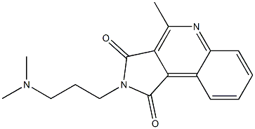 2-[3-(Dimethylamino)propyl]-4-methyl-2H-pyrrolo[3,4-c]quinoline-1,3-dione Struktur