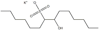 8-Hydroxytetradecane-7-sulfonic acid potassium salt Struktur