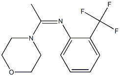 N-(2-Trifluoromethylphenyl)-1-morpholino-1-ethanimine Struktur