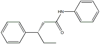 [S,(+)]-3,N-Diphenylvaleramide Struktur