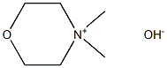 4,4-Dimethylmorpholinium hydroxide Struktur