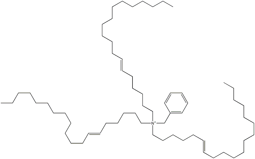 Tri(6-nonadecenyl)benzylaminium Struktur