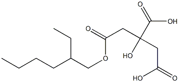 2-Hydroxy-3-(2-ethylhexyloxycarbonyl)propane-1,2-dicarboxylic acid Struktur