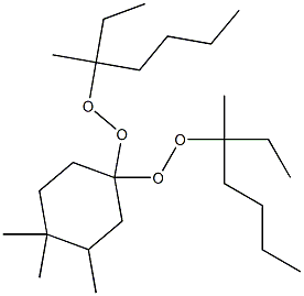 3,4,4-Trimethyl-1,1-bis(1-ethyl-1-methylpentylperoxy)cyclohexane Struktur