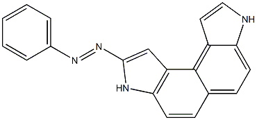 3,8-Dihydro-2-(phenylazo)indolo[4,5-e]indole Struktur