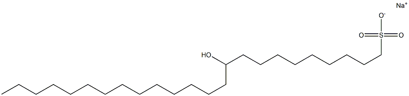 10-Hydroxytetracosane-1-sulfonic acid sodium salt Struktur