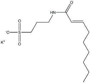 3-(2-Nonenoylamino)-1-propanesulfonic acid potassium salt Struktur