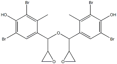 3,5-Dibromo-2-methyl-4-hydroxyphenylglycidyl ether Struktur