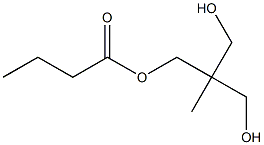 Butyric acid 3-hydroxy-2-(hydroxymethyl)-2-methylpropyl ester Struktur