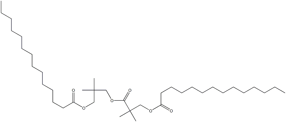 3-Tetradecanoyloxy-2,2-dimethylpropionic acid 3-tetradecanoyloxy-2,2-dimethylpropyl ester Struktur