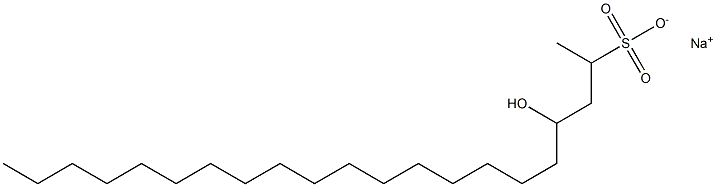 4-Hydroxyhenicosane-2-sulfonic acid sodium salt Struktur