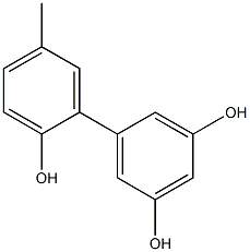 5'-Methyl-1,1'-biphenyl-2',3,5-triol Struktur