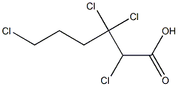 2,3,3,6-Tetrachlorocaproic acid Struktur