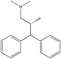 [R,(-)]-N,N,2-Trimethyl-3,3-diphenyl-1-propanamine Struktur