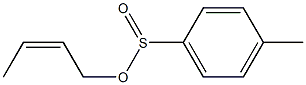 4-Methylbenzenesulfinic acid (2Z)-2-buten-1-yl ester Struktur