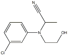 N-(1-Cyanoethyl)-N-(2-hydroxyethyl)-m-chloroaniline Struktur