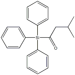 3-Methyl-1-(triphenylsilyl)-1-butanone Struktur