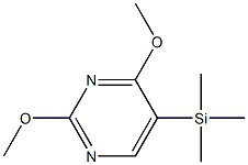 2,4-Dimethoxy-5-(trimethylsilyl)pyrimidine Struktur