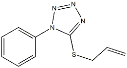 5-(2-Propenylthio)-1-phenyl-1H-tetrazole Struktur