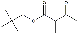 2-Methyl-3-oxobutyric acid 2,2-dimethylpropyl ester Struktur