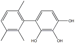 4-(2,3,6-Trimethylphenyl)benzene-1,2,3-triol Struktur