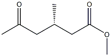 [S,(+)]-3-Methyl-5-oxohexanoic acid methyl ester Struktur