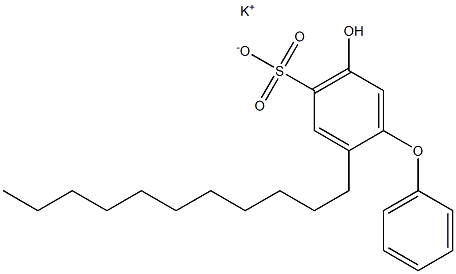 5-Hydroxy-2-undecyl[oxybisbenzene]-4-sulfonic acid potassium salt Struktur