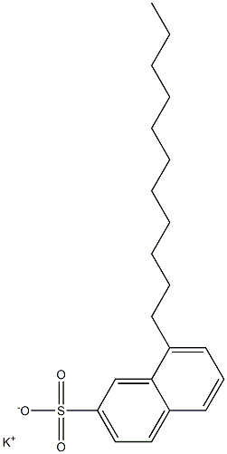 8-Undecyl-2-naphthalenesulfonic acid potassium salt Struktur