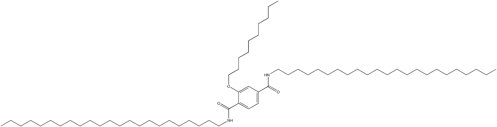 2-(Decyloxy)-N,N'-ditricosylterephthalamide Struktur