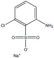 2-Amino-6-chlorobenzenesulfonic acid sodium salt Struktur